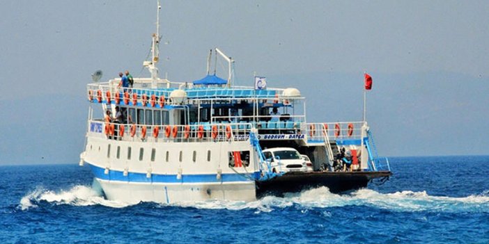 Bodrum-Datça feribot seferlerine fırtına engeli