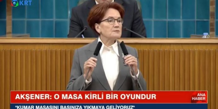 Meral Akşener AKP'ye kapıyı tamamen böyle kapattı. ''Saray görünümlü kumarhanenizi başınıza yıkmaya geliyoruz''