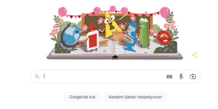 Google Öğretmenler Günü'nü unutmadı. Özel doodle hazırladı