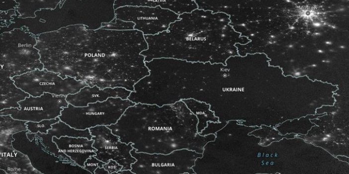 Rus bombardımanının ardından Ukrayna uzaydan böyle göründü