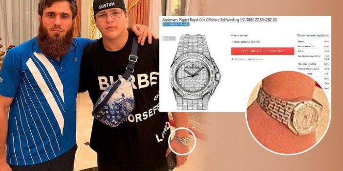 Kadirov'un15 yaşındaki oğlu 1.4 milyon dolarlık saat takarken görüntülendi