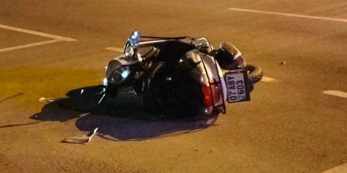 Antalya’da motosiklet kazası: Sürücü ağır yaralandı