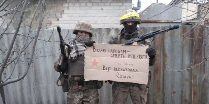 Ukrayna'dan Türkiye'nin darbe indirdiği terörist PKK'ya destek. Besle kargayı oysun gözünü