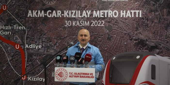 Bakan Karaismailoğlu AKM-Gar-Kızılay metrosunun açılış tarihini açıkladı
