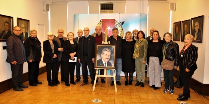 TGC Basın Müzesi'ne Orhan Duru'nun tablosu asıldı