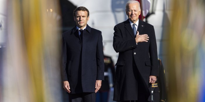 Biden ve Macron Beyaz Saray’da bir araya geldi   