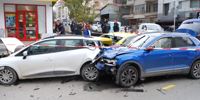 Maltepe'de zincirleme trafik kazası. 2 kişi yaralandı