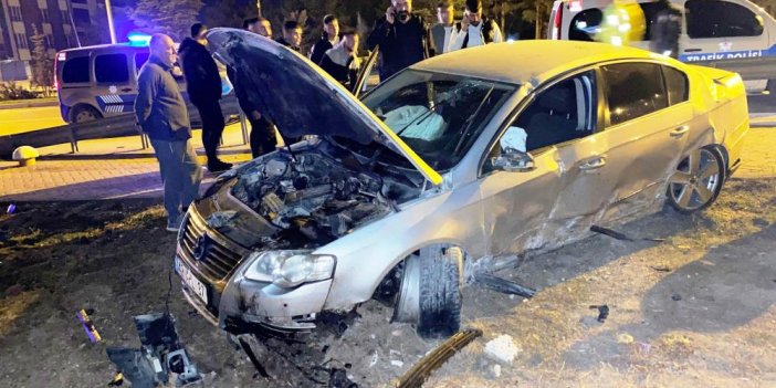 Konya'da otomobil kontrolden çıktı: 1 kişi yaralandı