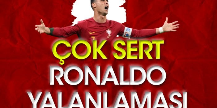 Portekiz'den çok sert Ronaldo yalanlaması