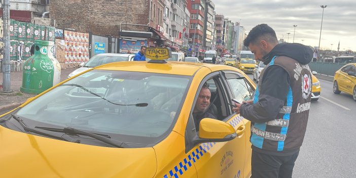 Kadıköy'de taksi sürücülerine denetim