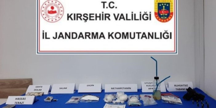 Kırşehir'de uyuşturucu operasyonu: 5 gözaltı