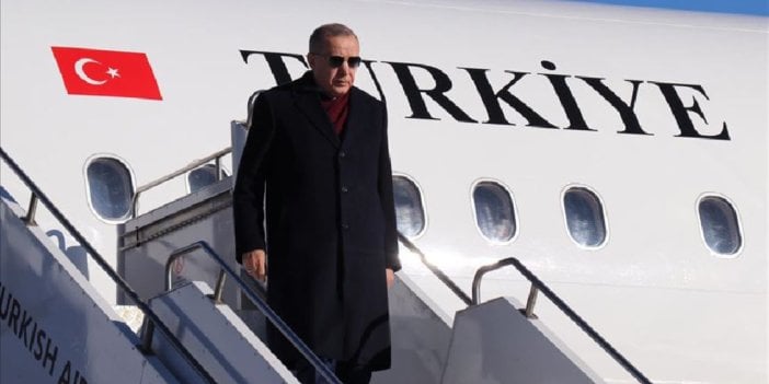 Cumhurbaşkanı Erdoğan Türkmenistan'a gitti