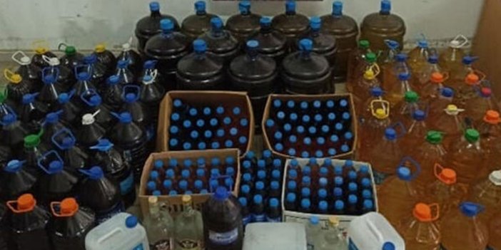 Nazilli’de 735 litre sahte içki ele geçirildi
