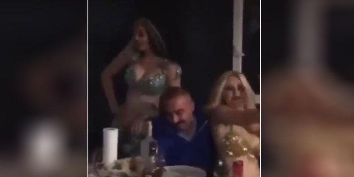 AKP'li başkandan içkili dansözlü eğlence