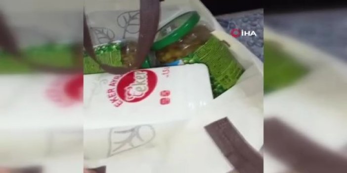MHP'li belediyeden skandal gıda yardımı. Tadı garip gelince  ortaya çıktı