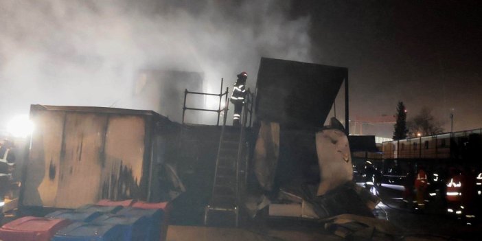 Yalova’da konteyner yangını korkuttu