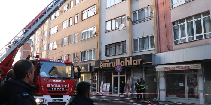 Yangın çıkan apartmanda mahsur kalan 6 kişi kurtarıldı