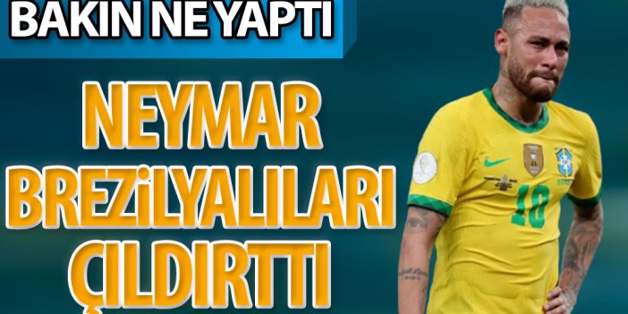Neymar Brezilyalıları çıldırttı. Bakın ne yaptı