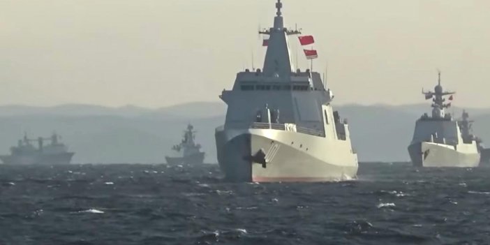Çin savaş gemileri harekete geçti