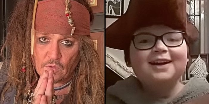 'Karaip Korsanı' Johnny Deep ölümcül bir hastalığa yakalanan 11 yaşındaki hayranını kırmadı