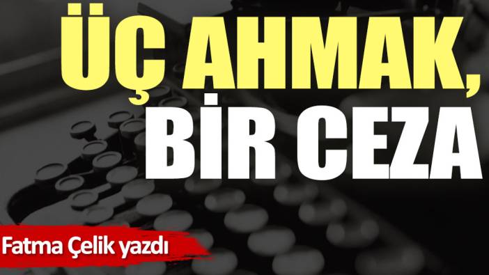 Üç ahmak, bir ceza