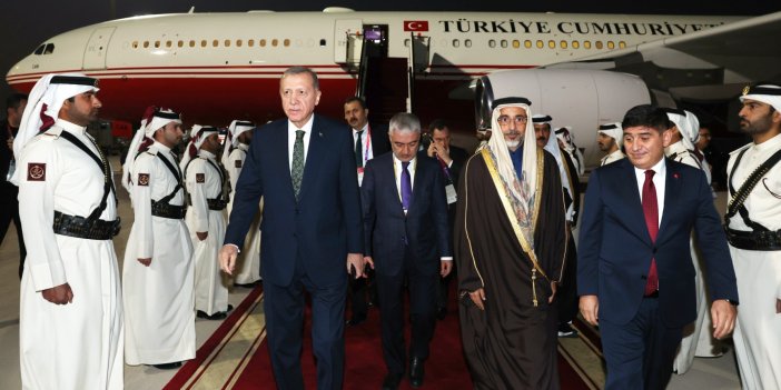 Cumhurbaşkanı Erdoğan Katar’da   