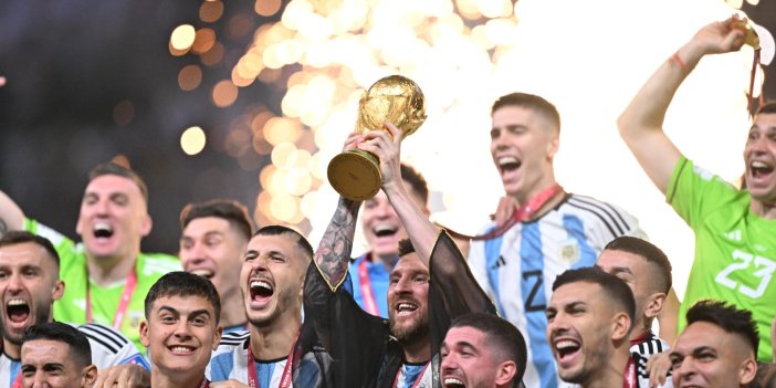 Arjantin Dünya Kupası'nı böyle kaldırdı