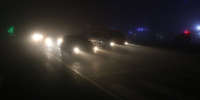 Hatay'da yoğun sis: Göz gözü görmedi