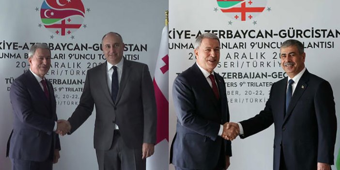 Bakan Akar, Azerbaycanlı ve Gürcistanlı mevkidaşları ile görüştü