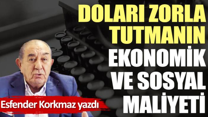 Doları zorla tutmanın ekonomik ve sosyal maliyeti