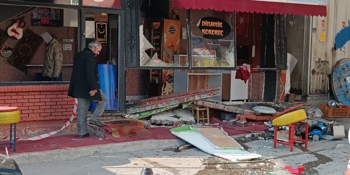 Erzurum'da faciadan dönüldü: Gaz sıkışması restoranı az kalsın yok ediyordu