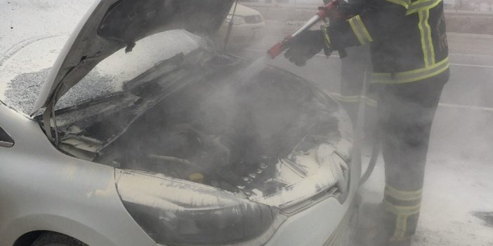 Kırıkkale'de otomobil yangını