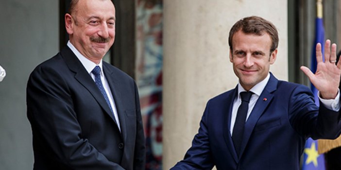 Aliyev Macron'la Laçın koridorundaki durumu görüştü