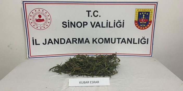 Sinop’ta uyuşturucu operasyonu: 141 gram kubar esrar ele geçirildi