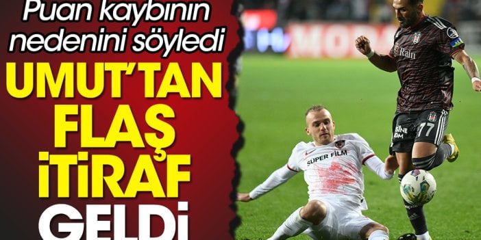 Beşiktaşlı yıldız puan kaybının nedenini açıkladı