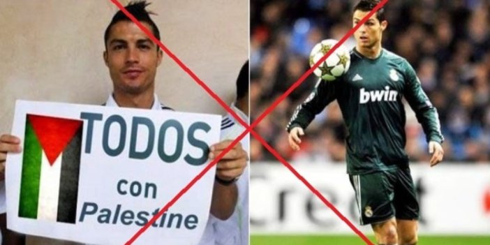 Ronaldo'nun Filistin'e yardım ettiği haberleri yalan çıktı