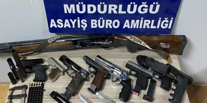 Samsun'da şüpheli şahısların evine silah operasyonu