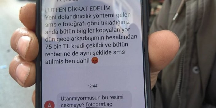 'Utanmıyor musun bu resmi çekmeye' mesajına tıkladı. 62 bin TL kaptırdı