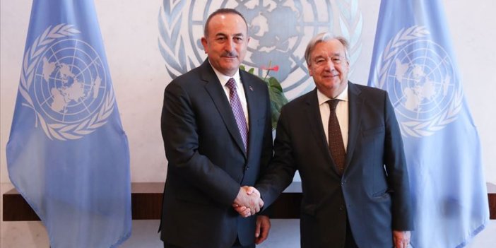 Mevlüt Çavuşoğlu BM Genel Sekreteri ile görüştü