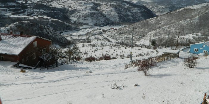 Ardahan'da kar yağışı etkili oldu
