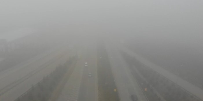 Kırıkkale'de yoğun sis etkili oldu