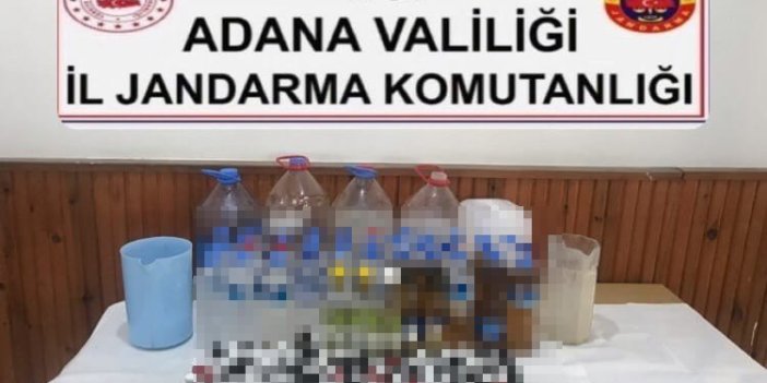 Adana’da bin 71 litre sahte ve kaçak alkol ele geçirildi