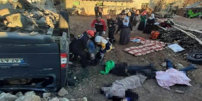 Mardin'de katliam gibi kaza: 6 ölü