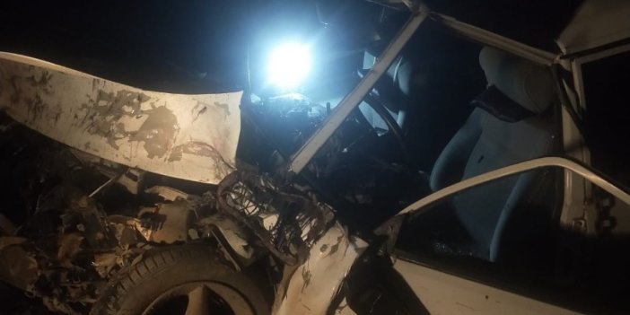Karabük’te otomobil ile kamyon çarpıştı: 1 yaralı