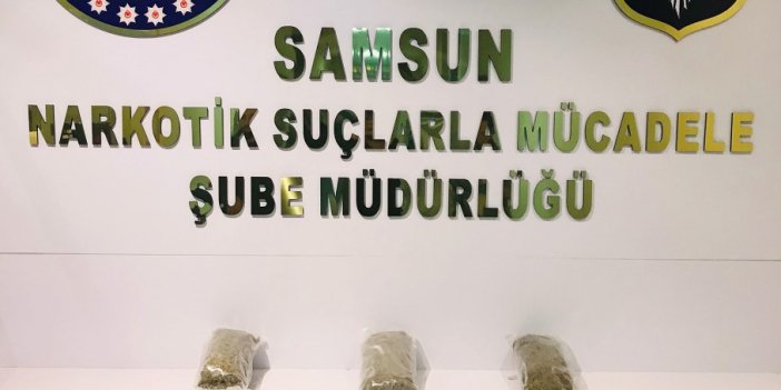 Samsun'da 2 kilo uyuşturucu ele geçirildi: 1 gözaltı