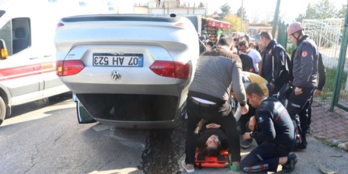 Kaza sonrası eğitmenden şaşırtan hareket! 