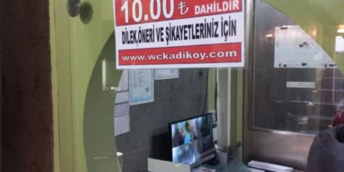 Tuvalet 10 TL oldu. Nasıl, eğleniyor muyuz?