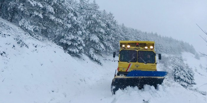 Sinop’ta yüksek kesimlerde kar yağışı etkili oldu
