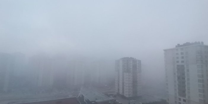 Kayseri'de sis etkili oldu