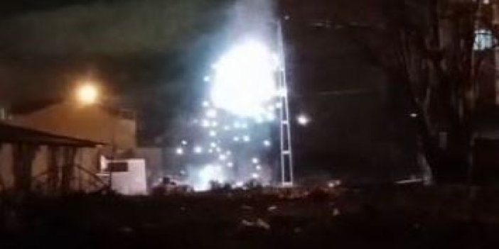 Arnavutköy'de elektrik telleri bomba gibi patladı